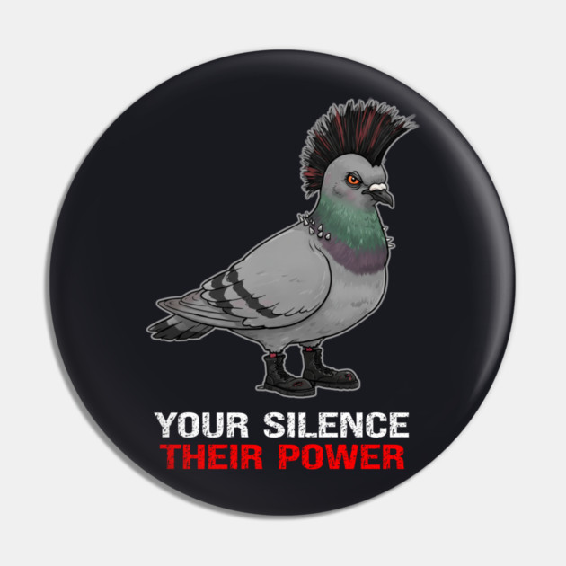 Your Silence Their Power Pin by Charles's Store 8