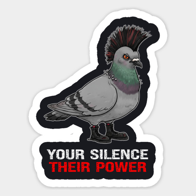 Your Silence Their Power Sticker by Charles's Store 8