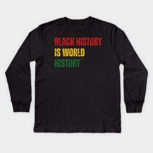 black-history-month Kids Long Sleeve T-Shirt