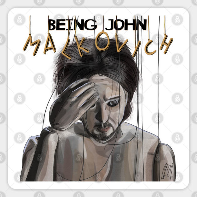 Being John Malkovich: The Puppeteer's Puppet Sticker by 51Deesigns
