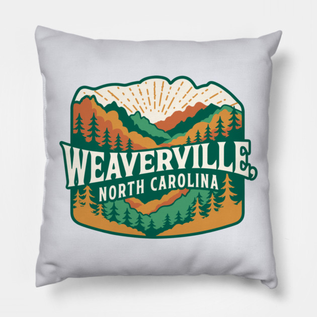 Weaverville Nc Pillow by JessArty
