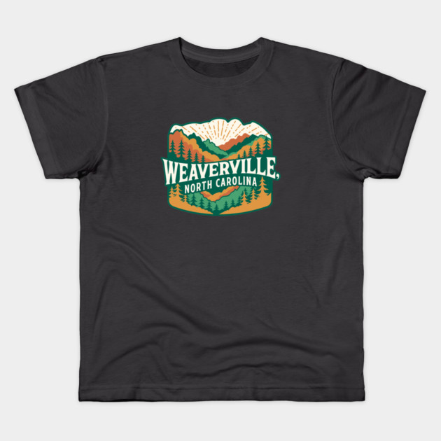 Weaverville Nc Kids T-Shirt by JessArty