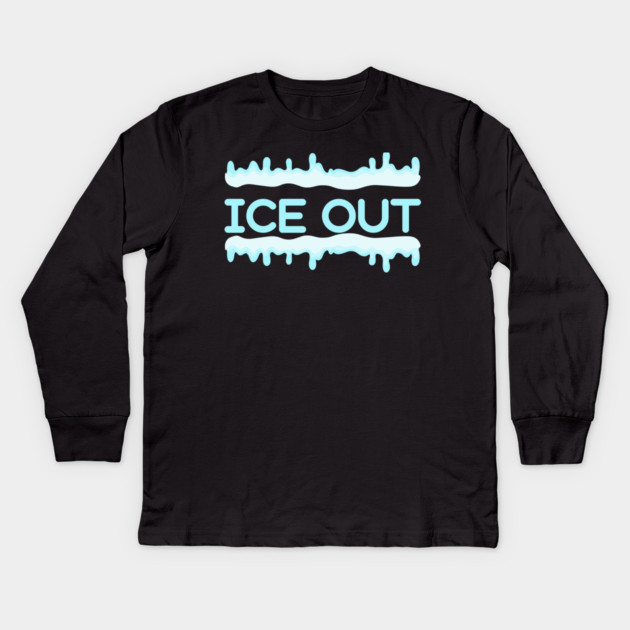 ice-out Kids Long Sleeve T-Shirt by Creatifly Graphic Tees