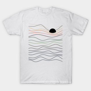 Sunset Art Lines T-Shirt