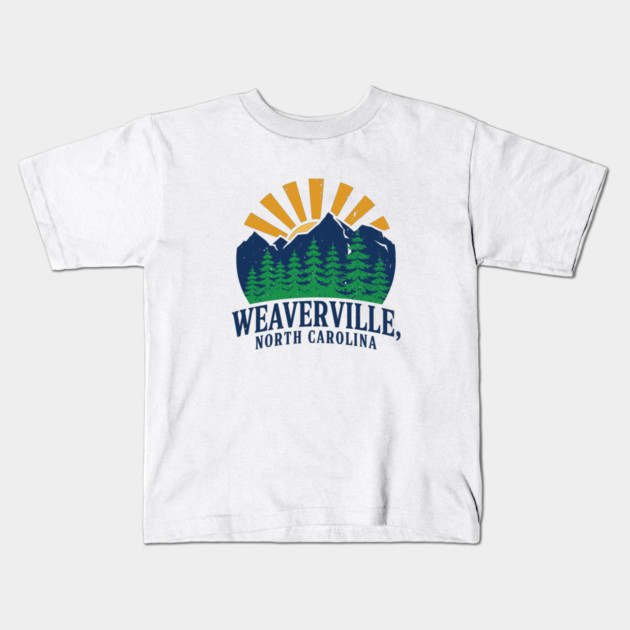 Weaverville Nc Kids T-Shirt by JessArty