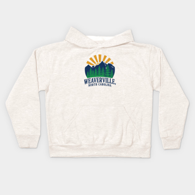 Weaverville Nc Kids Hoodie by JessArty