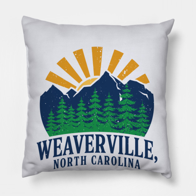 Weaverville Nc Pillow by JessArty