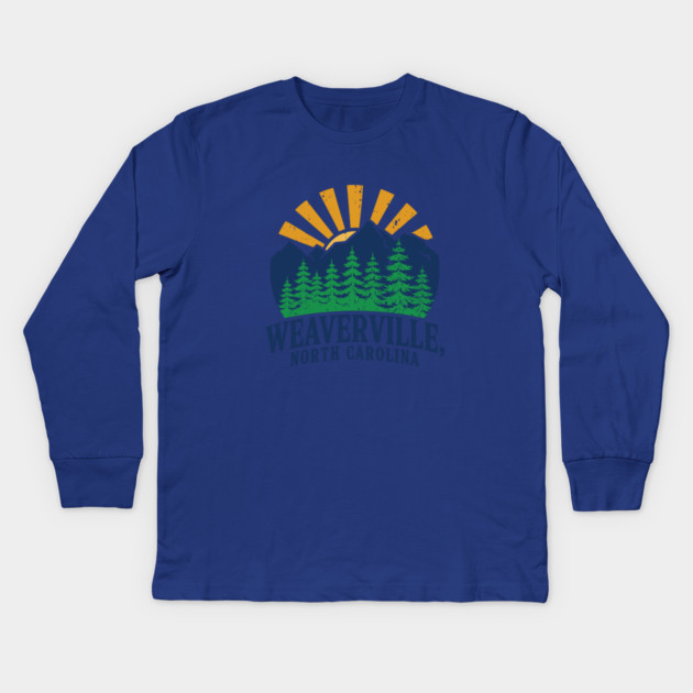Weaverville Nc Kids Long Sleeve T-Shirt by JessArty