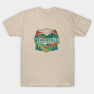 Weaverville NC Vintage Forest T-Shirt