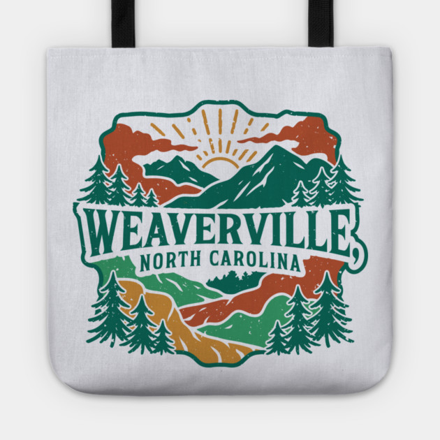 Weaverville NC Vintage Forest Tote by JessArty
