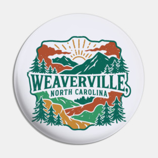 Weaverville NC Vintage Forest Pin