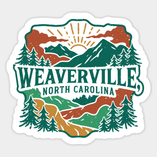 Weaverville NC Vintage Forest Magnet by JessArty