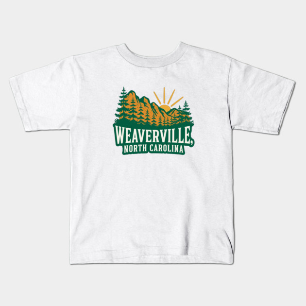 Weaverville North Carolina Kids T-Shirt by JessArty