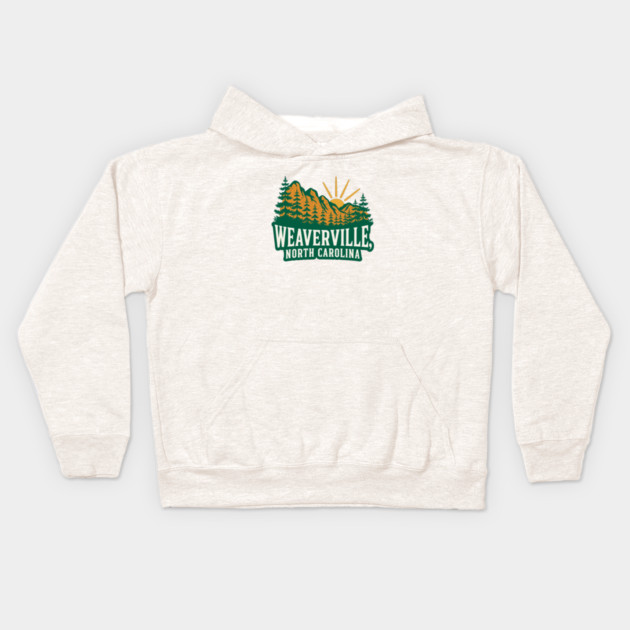 Weaverville North Carolina Kids Hoodie by JessArty