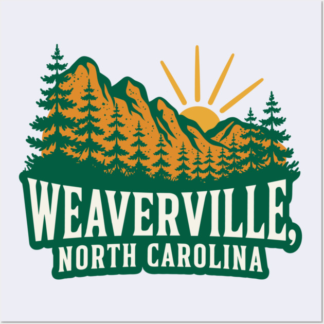 Weaverville North Carolina Wall Art by JessArty