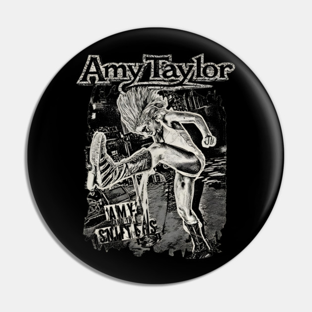 Amy Taylor Amyl & the Sniffers Pin by dtr_art