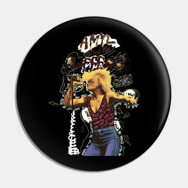 Amyl & the Sniffers Pin by dtr_art