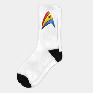 Shiny Trek Geeks Delta Socks