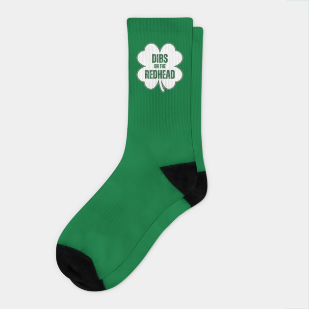 dibs-on-the-redhead Socks by Creatifly Graphic Tees