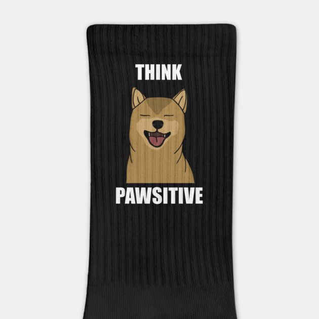 Think Positive Akita Dog by logiamerch