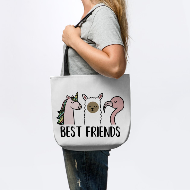 Best Friends Unicorn, Llama, Flamingo Animal by logiamerch
