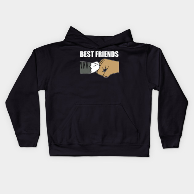 Cat Fist Pump Kids Hoodie by logiamerch