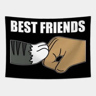 Cat Fist Pump Tapestry