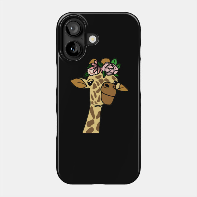 Cute Floral Giraffe Phone Case by logiamerch