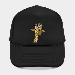 Cute Floral Giraffe Hat