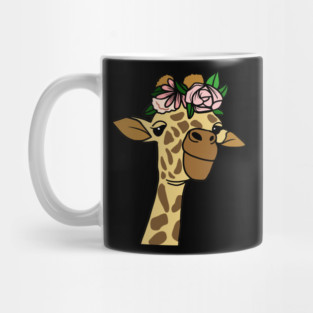 Cute Floral Giraffe Mug