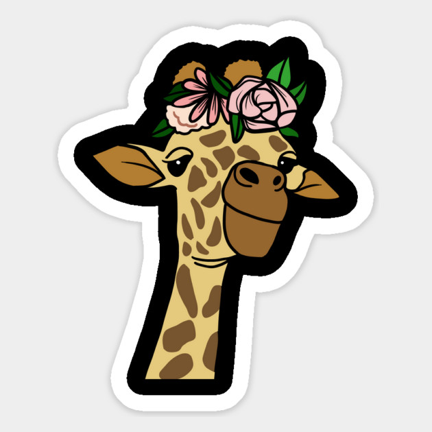Cute Floral Giraffe Magnet by logiamerch