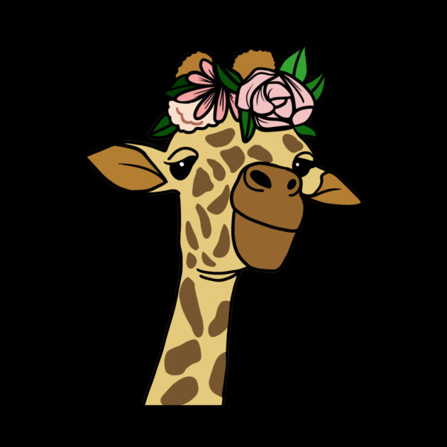 Cute Floral Giraffe by logiamerch