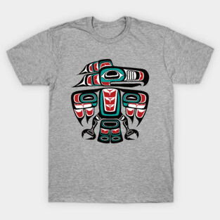 Haida Tlingit Native Raven Totem T-Shirt