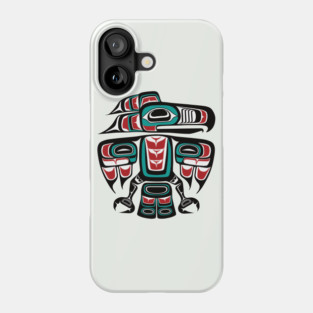 Haida Tlingit Native Raven Totem Phone Case