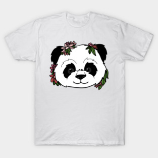 Cute Floral Panda T-Shirt