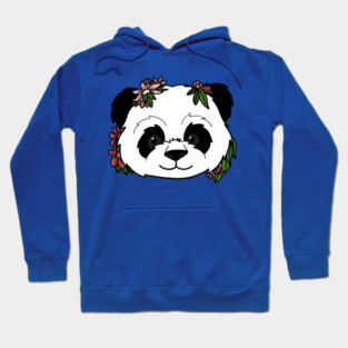 Cute Floral Panda Hoodie