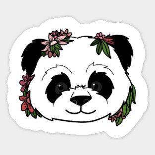 Cute Floral Panda Magnet