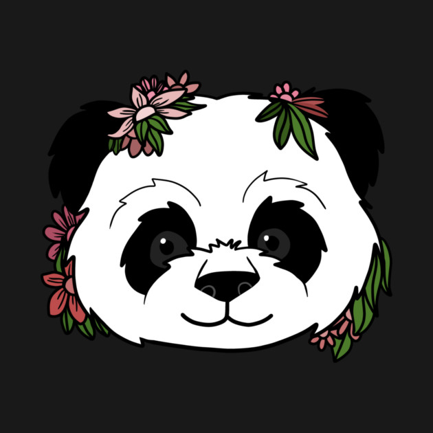 Cute Floral Panda by logiamerch