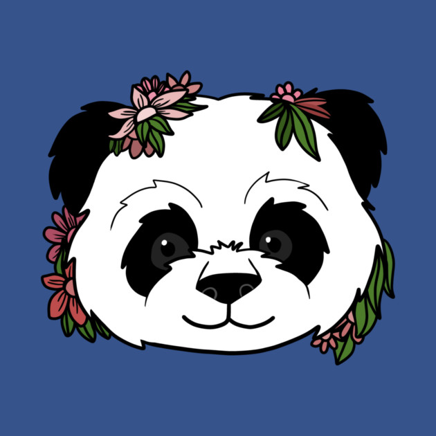 Cute Floral Panda by logiamerch