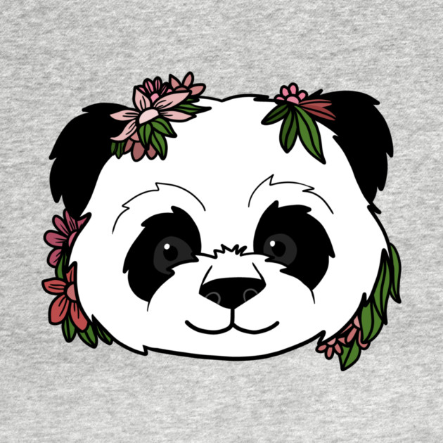 Cute Floral Panda by logiamerch