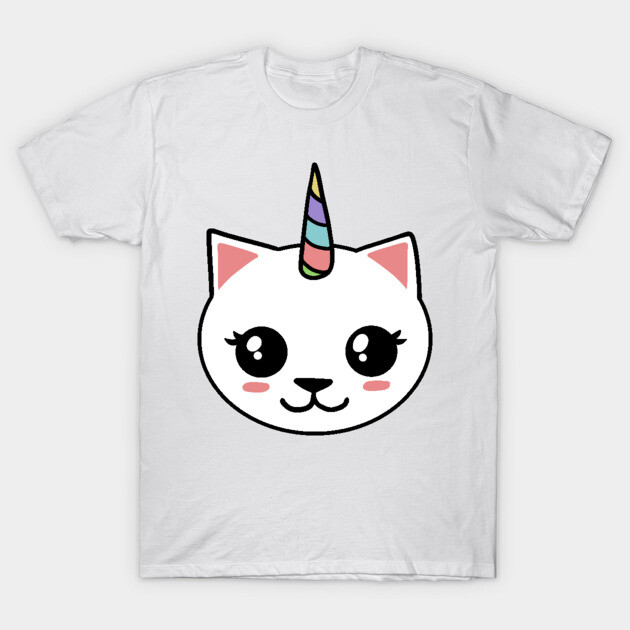 Unicorn Cat T-Shirt by logiamerch