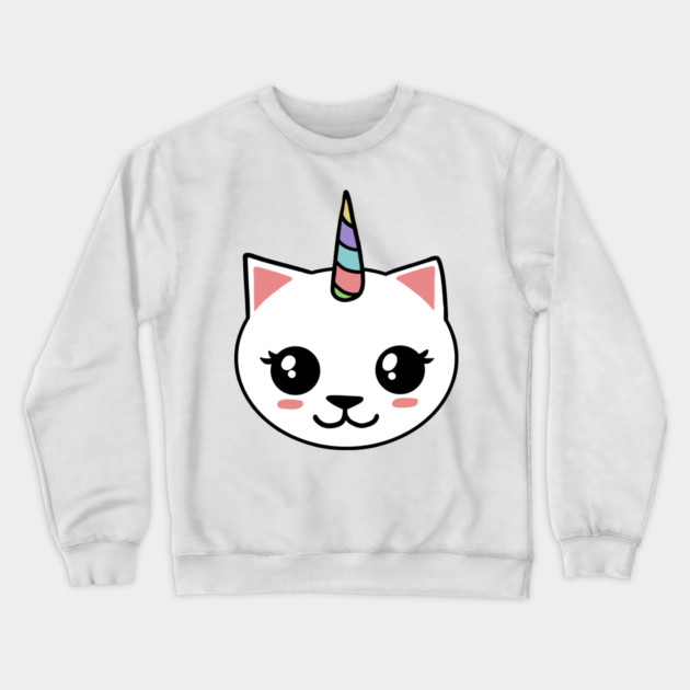 Unicorn Cat Crewneck Sweatshirt by logiamerch