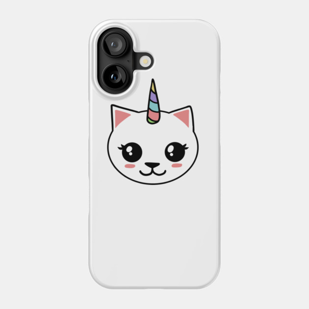 Unicorn Cat Phone Case by logiamerch