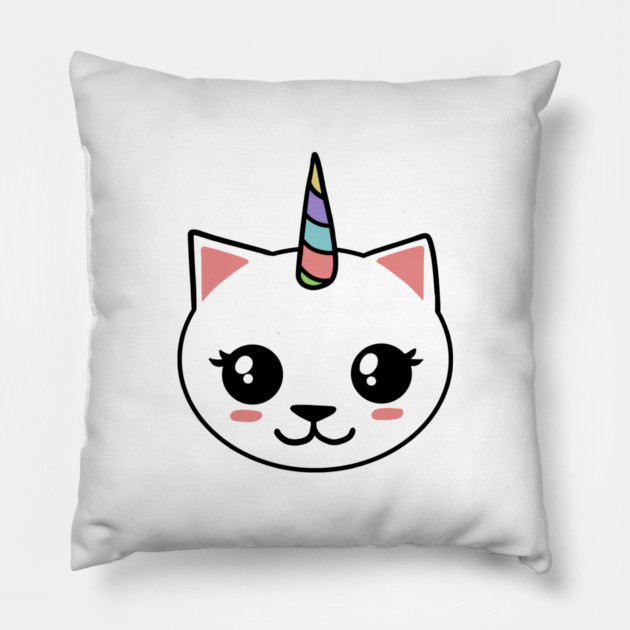 Unicorn Cat Pillow by logiamerch
