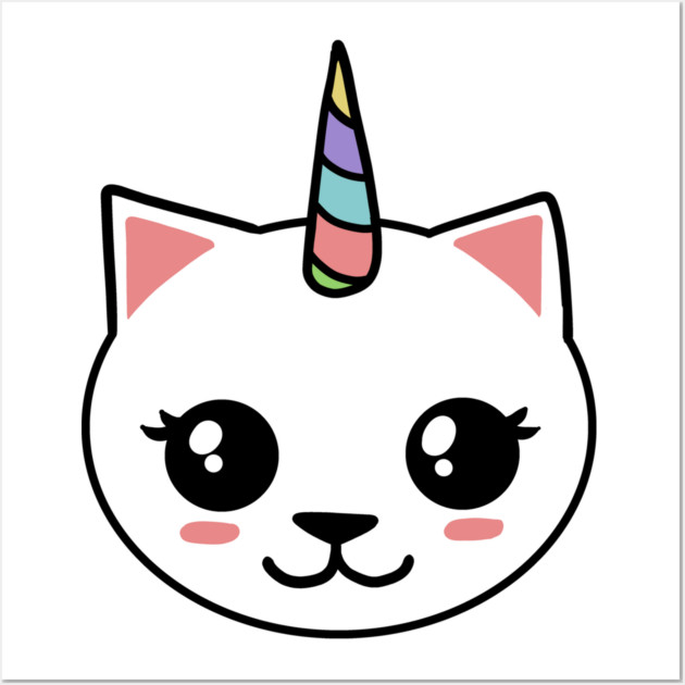 Unicorn Cat Wall Art by logiamerch