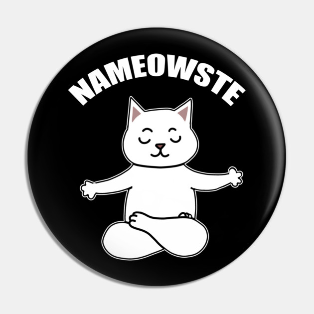 Nameowste Cat Pin by logiamerch