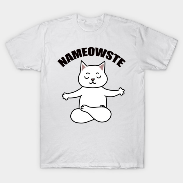 Nameowste Cute Cat T-Shirt by logiamerch
