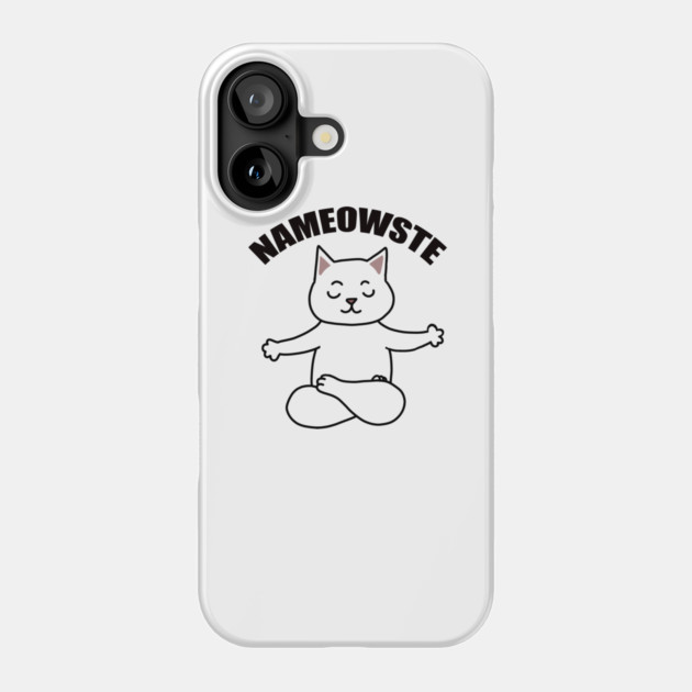 Nameowste Cute Cat Phone Case by logiamerch