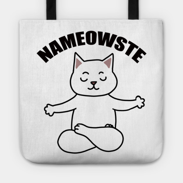 Nameowste Cute Cat Tote by logiamerch