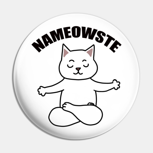 Nameowste Cute Cat Pin by logiamerch